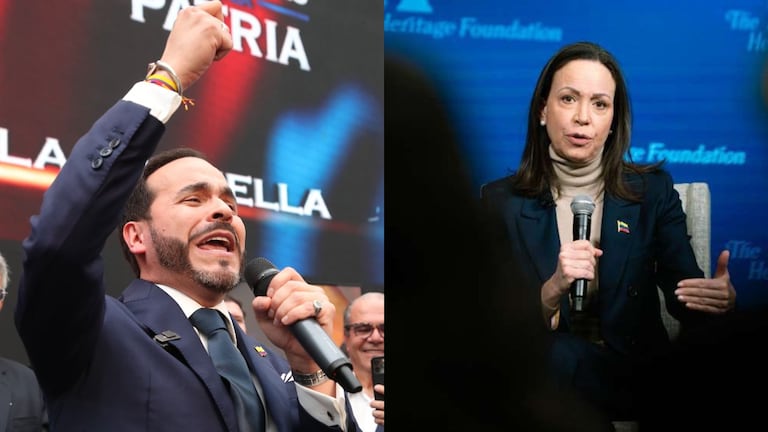 Abelardo de la Espriella y María Corina Machado.