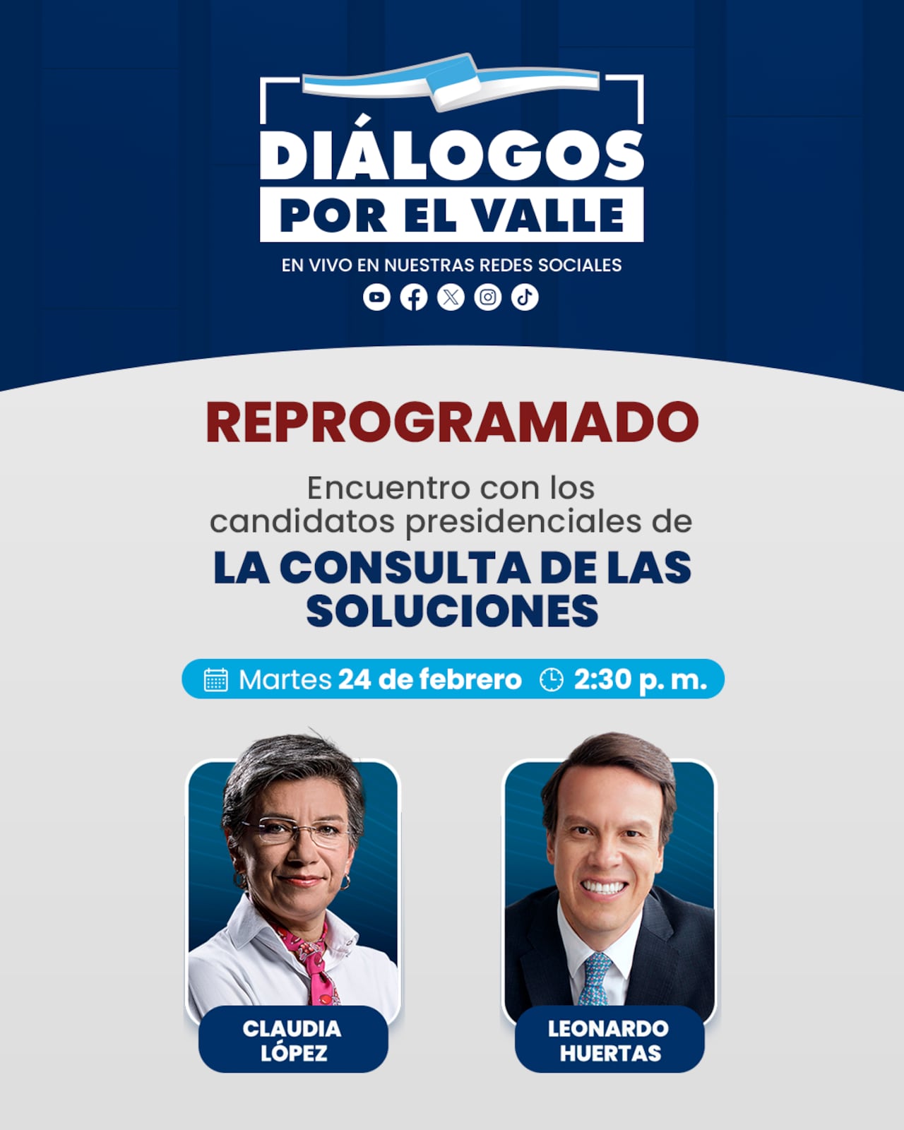 El encuentro de la ‘Consulta de las Soluciones’ será hoy a las 2:30 p.m.