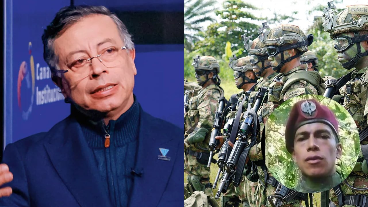 Expresidente Gustavo Petro, miembros del Ejército y el supuesto soldado falso.