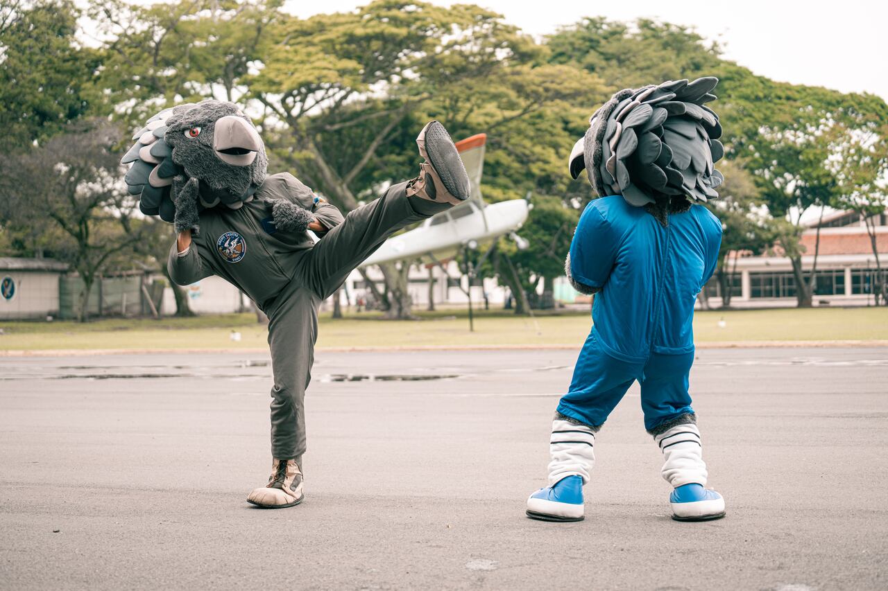 Las mascotas oficiales del Campamento Internacional Somos Taekwondo 2025.
