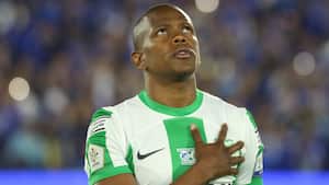 Yerson Candelo cuando vestía los colores de Atlético Nacional.