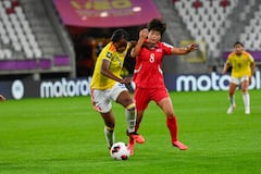 Momento del partido entre Colombia y Corea del Norte por la semifinales del Mundial Femenino Sub-20 de Polonia 2026.