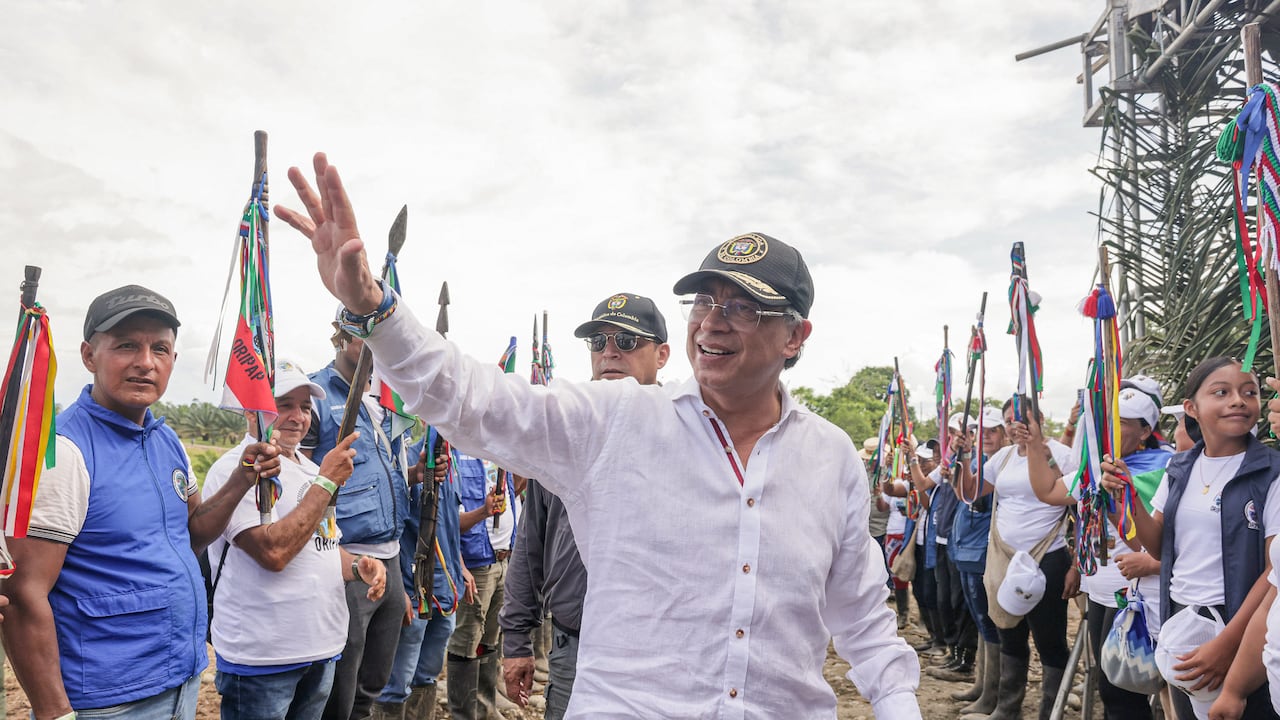 El presidente Gustavo Petro llegó a Tumaco para realizar el evento Erradicar para la Paz.