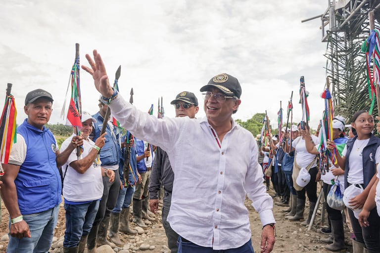 El presidente Gustavo Petro llegó a Tumaco para realizar el evento Erradicar para la Paz.
