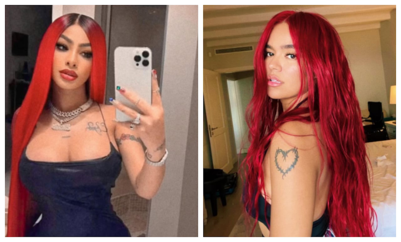 ¿Copiando a Karol G?, Yailin La Más Viral también mostró sus nipples