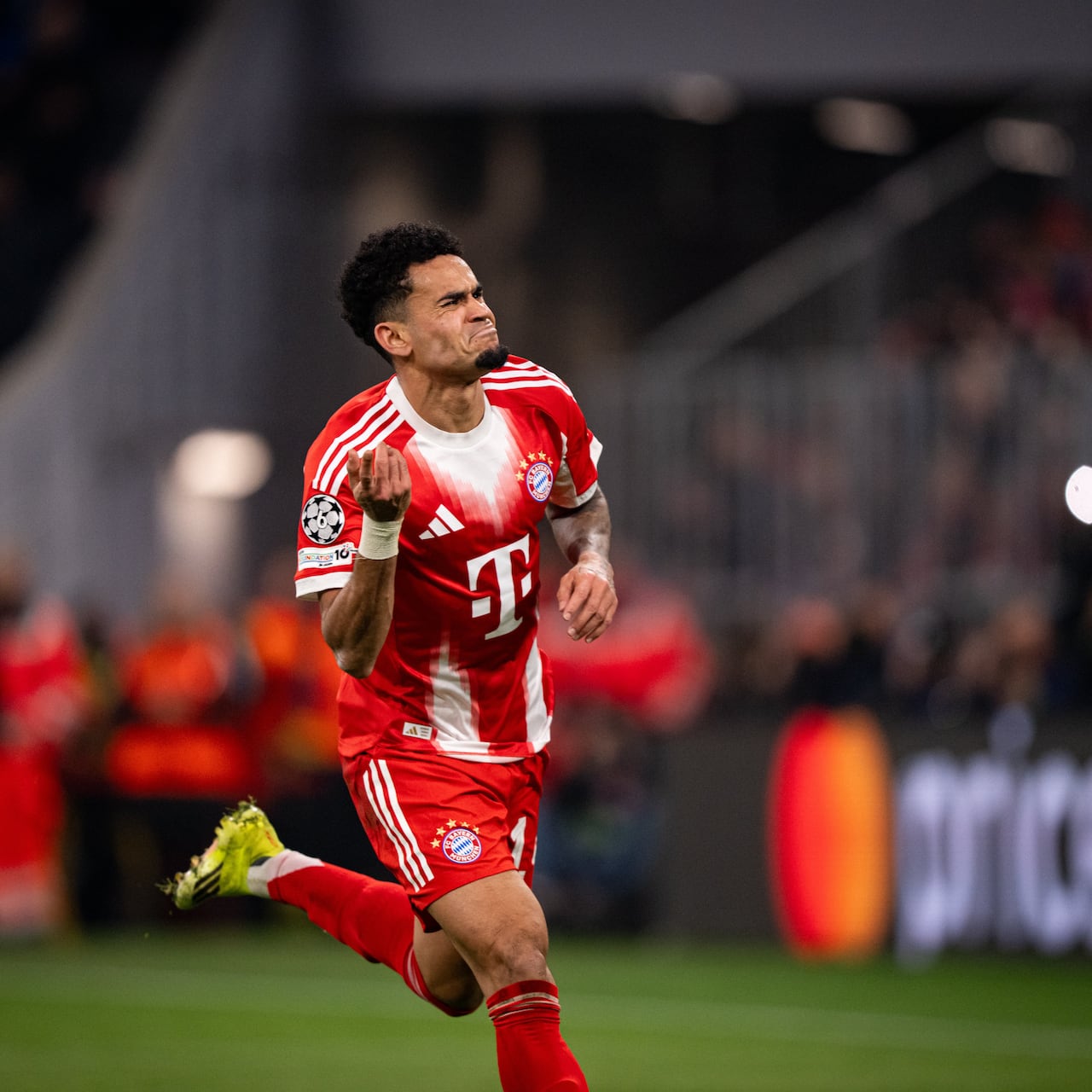 Luis Díaz tras marcarle al Atalanta por la Champions League.