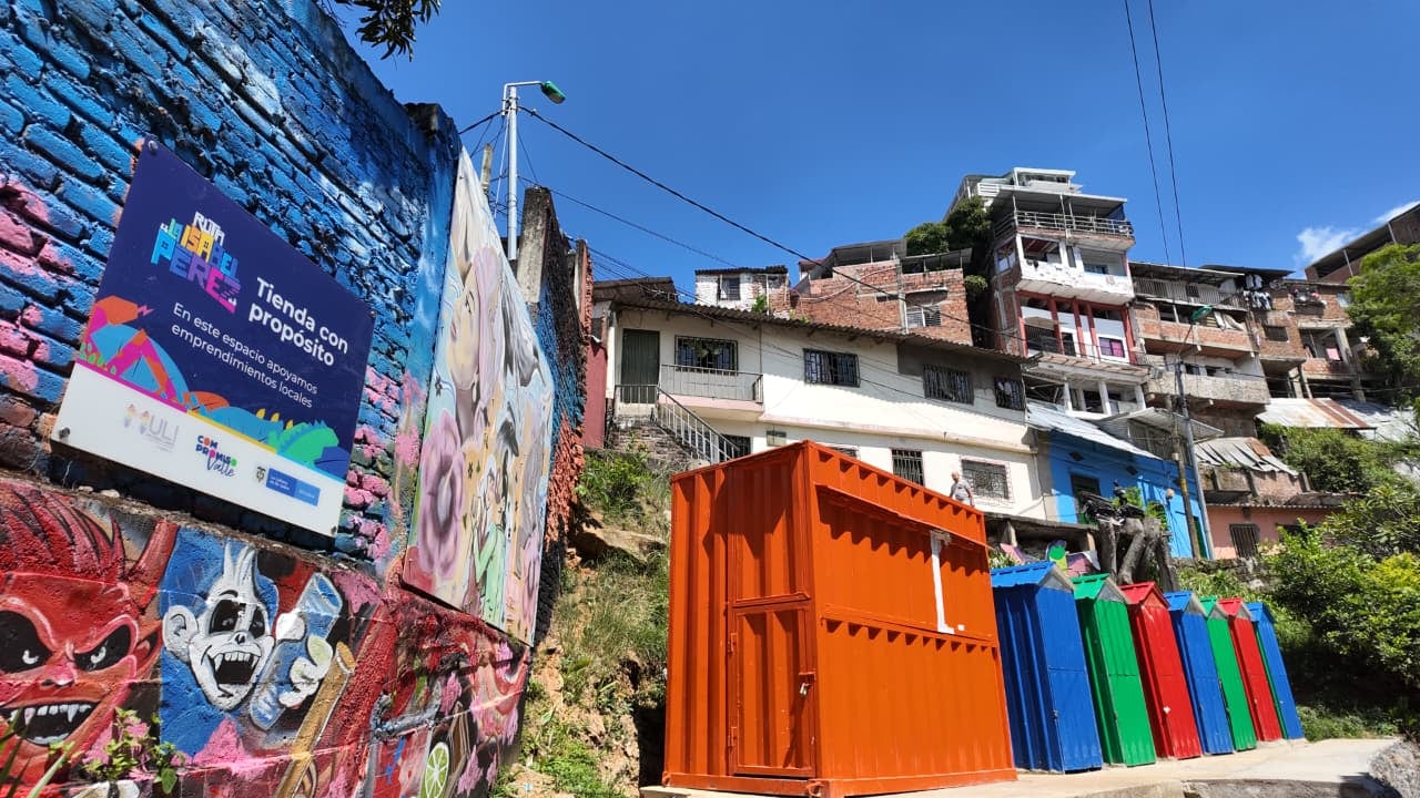 Punto de encuentro en el sector de La Nave, lugar donde se ubican emprendimientos locales como el quiosco La Ruta del Sabor.