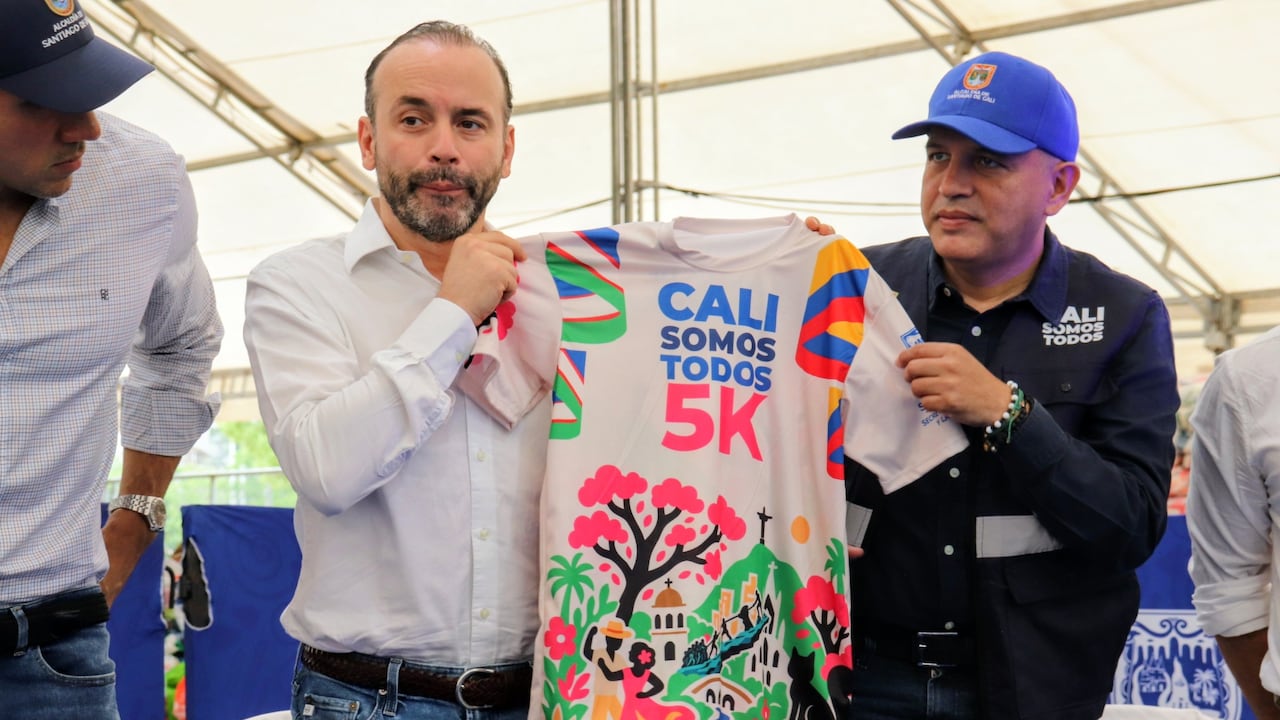 El alcalde Alejandro Eder y el secretario de deportes Alexander Camacho vieron dieron los detalles de la carrera de la solidaridad