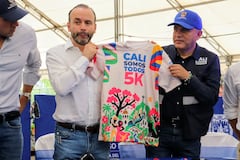 El alcalde Alejandro Eder y el secretario de deportes Alexander Camacho vieron dieron los detalles de la carrera de la solidaridad