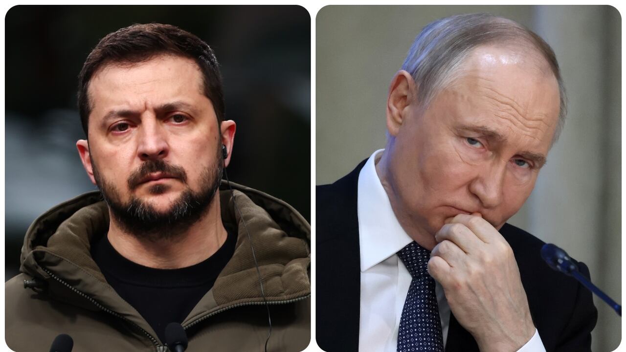 Volodimir Zelenski y Vladimir Putin