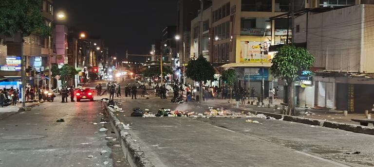 Disturbios en el Centro de Cali.