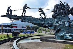 Abandono Monumento de la Solidaridad y Vía en Mal estado Calle 34 con Avenida 2 NORTE
