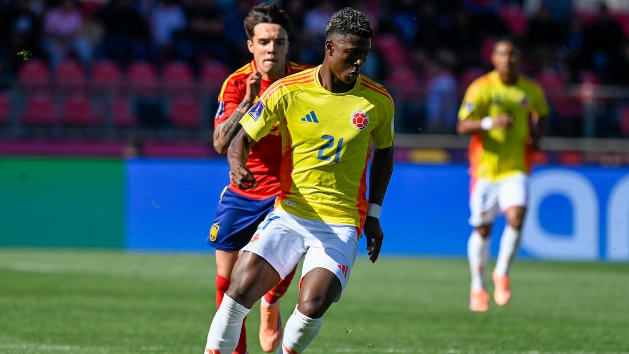 Imagen del partido entre Colombia y España por los cuartos de final de la Copa del Mundo Sub-20 de 2025.