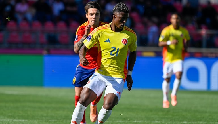 Imagen del partido entre Colombia y España por los cuartos de final de la Copa del Mundo Sub-20 de 2025.