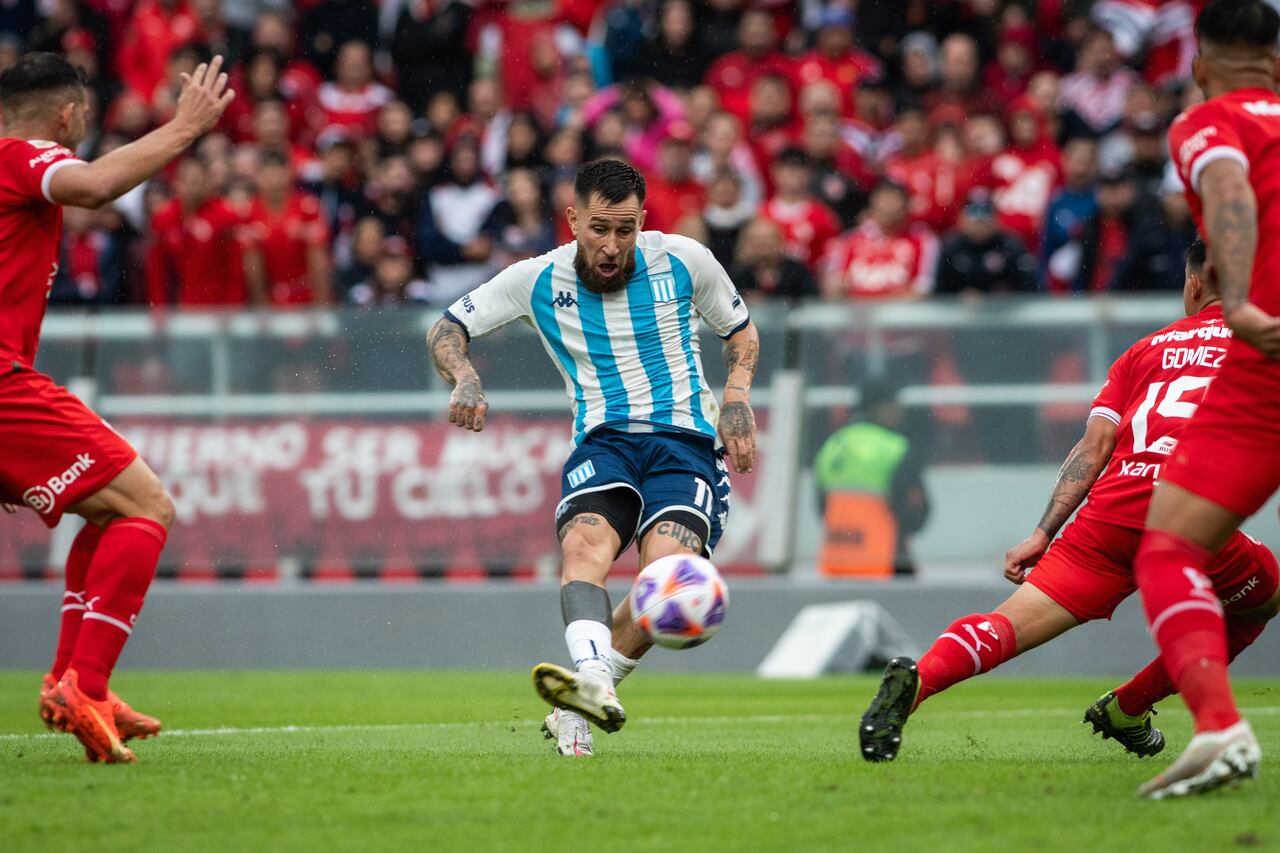 Imagen del partido entre Racing e Independiente el pasado 16 de abril por la Liga Profesional Argentina