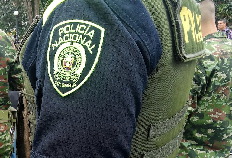 Imágenes de la Policía Nacional de Colombia, tomada en la ciudad de Popayán, Cauca.
