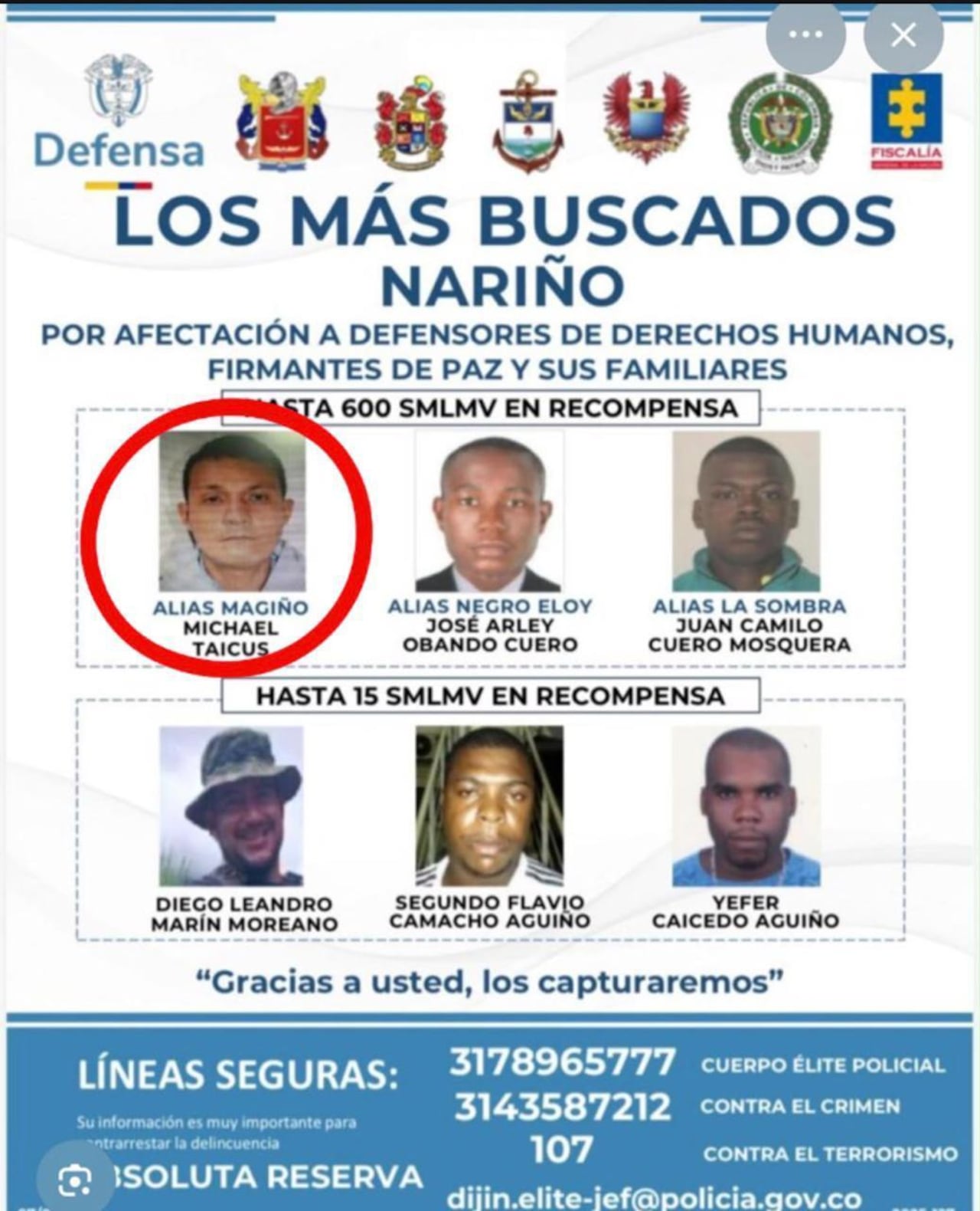 Capturados en Bugalagrande