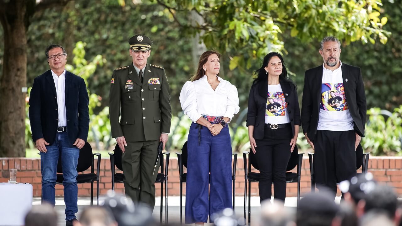 BOGOTÁ, 31 de agosto de 2023.- En el parque El Renacimiento, se realizó un acto de reconocimiento de responsabilidad internacional por el caso del Joven Diego Felipe Becerra.(Colprensa- John Paz)