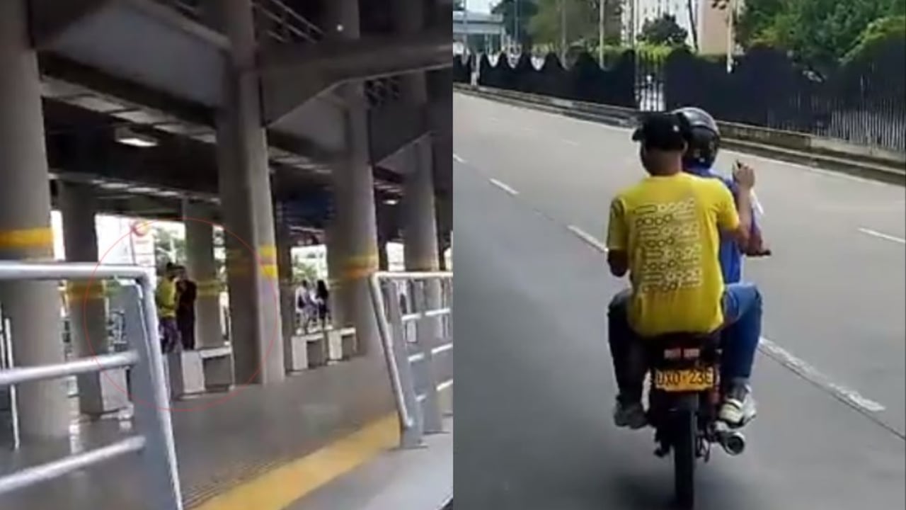 Los dos sujetos ingresaron en moto al Terminal de Calipso y hurtaron a las personas que ahí se encontraban.