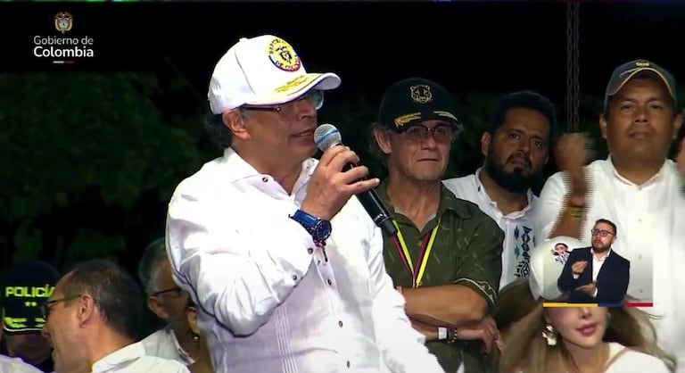 El presidente Gustavo Petro lideró un evento público en Cali a dos días de la segunda vuelta presidencial.