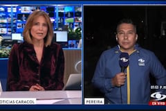 periodista de ‘Noticias Caracol’ transmitió desde Pereira mientras su familia resultaba afectada