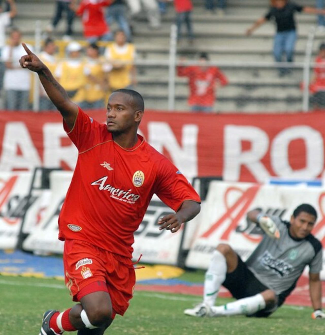 Jersson González como jugador del América de Cali.