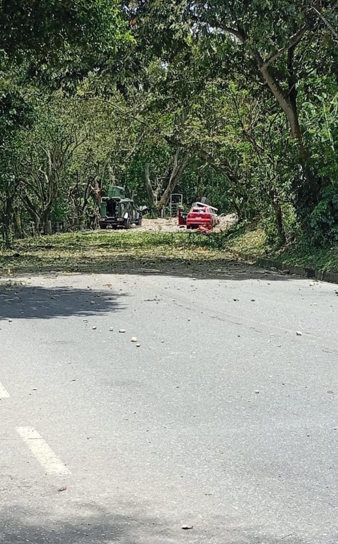 El ataque se dio contra un grupo de soldados que patrullaban por este sector de la Panamericana.