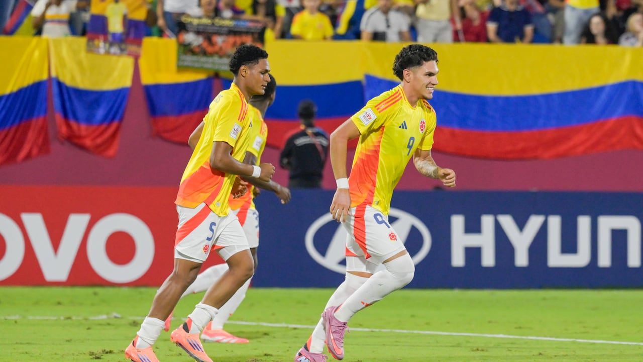 Imagen del partido entre Colombia y Corea del Norte por el Mundial Sub-17.