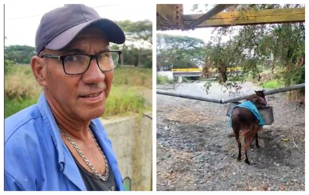Río Guabas, a la altura de Puente Blanco, se presenta totalmente seco. José Luis Guzman