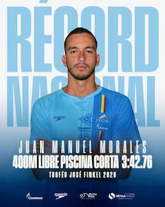 Juan Manuel Morales estableció una nueva marca nacional durante su participación en el Troféu José Finkel 2026.