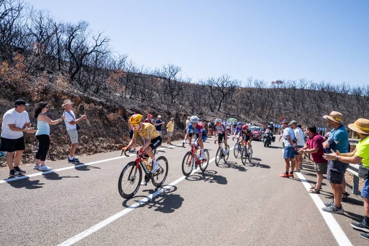 Momento de carrera en una etapa de la Vuelta a España 2026.