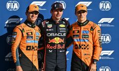 Verstappen sorprende a McLaren en Monza.