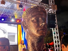 Monumento en homenaje a Miguel Uribe Turbay.