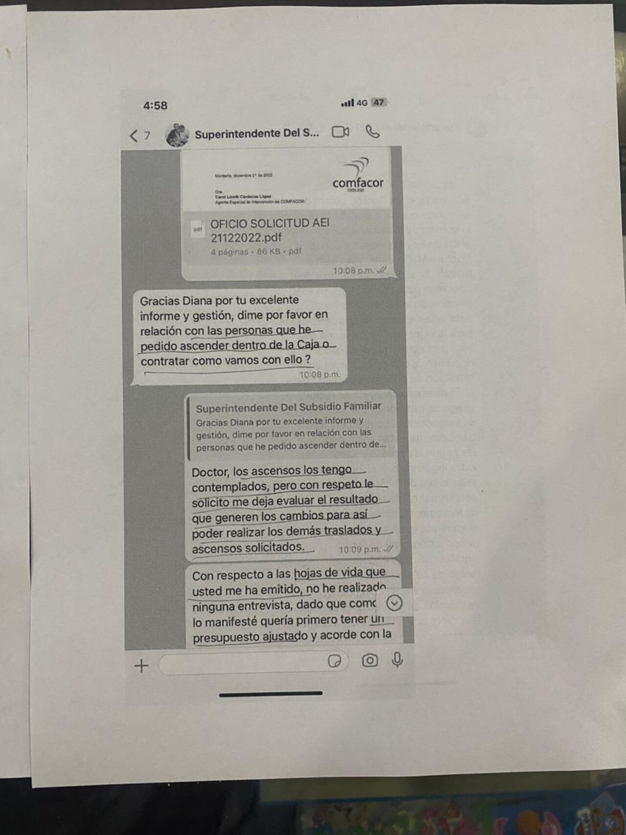 Chats superintendente