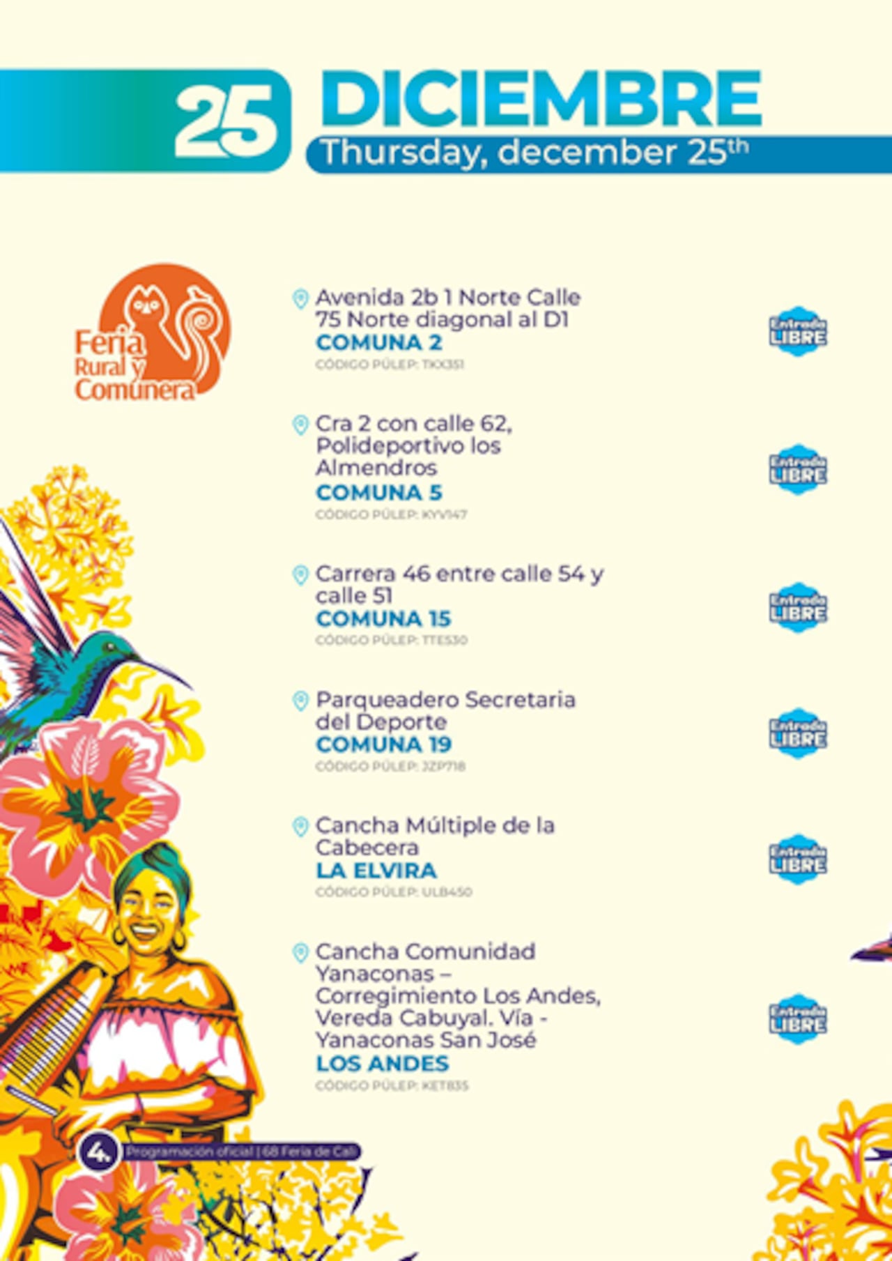 A parte del Salsodromo, estos serán algunos de los eventos que se desarrollarán en el primer día de la Feria de Cali.