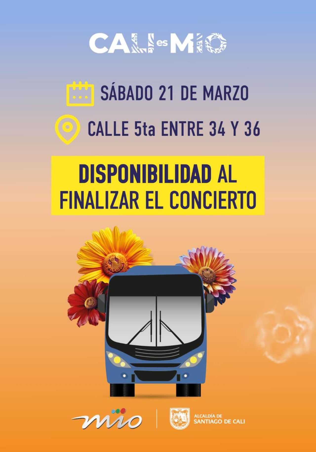 Rutas del MIO para concierto de J Balvin