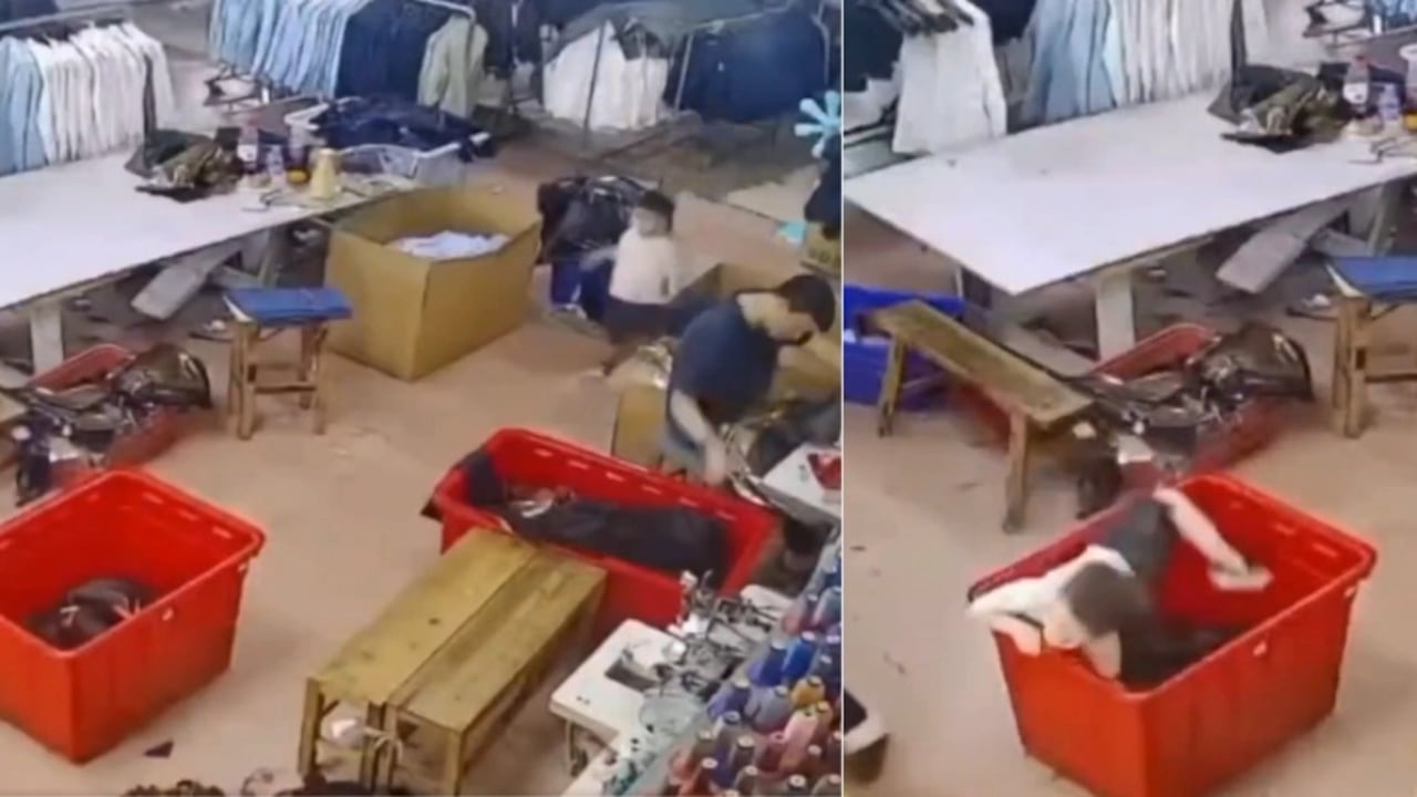 Niño atrapado