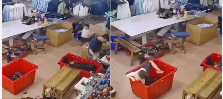 Niño atrapado