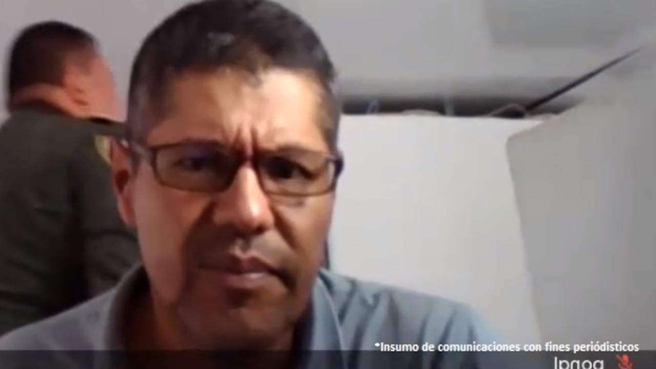 Foto de alias Tribi durante la audiencia de imputación de cargos. (Foto Fiscalía)