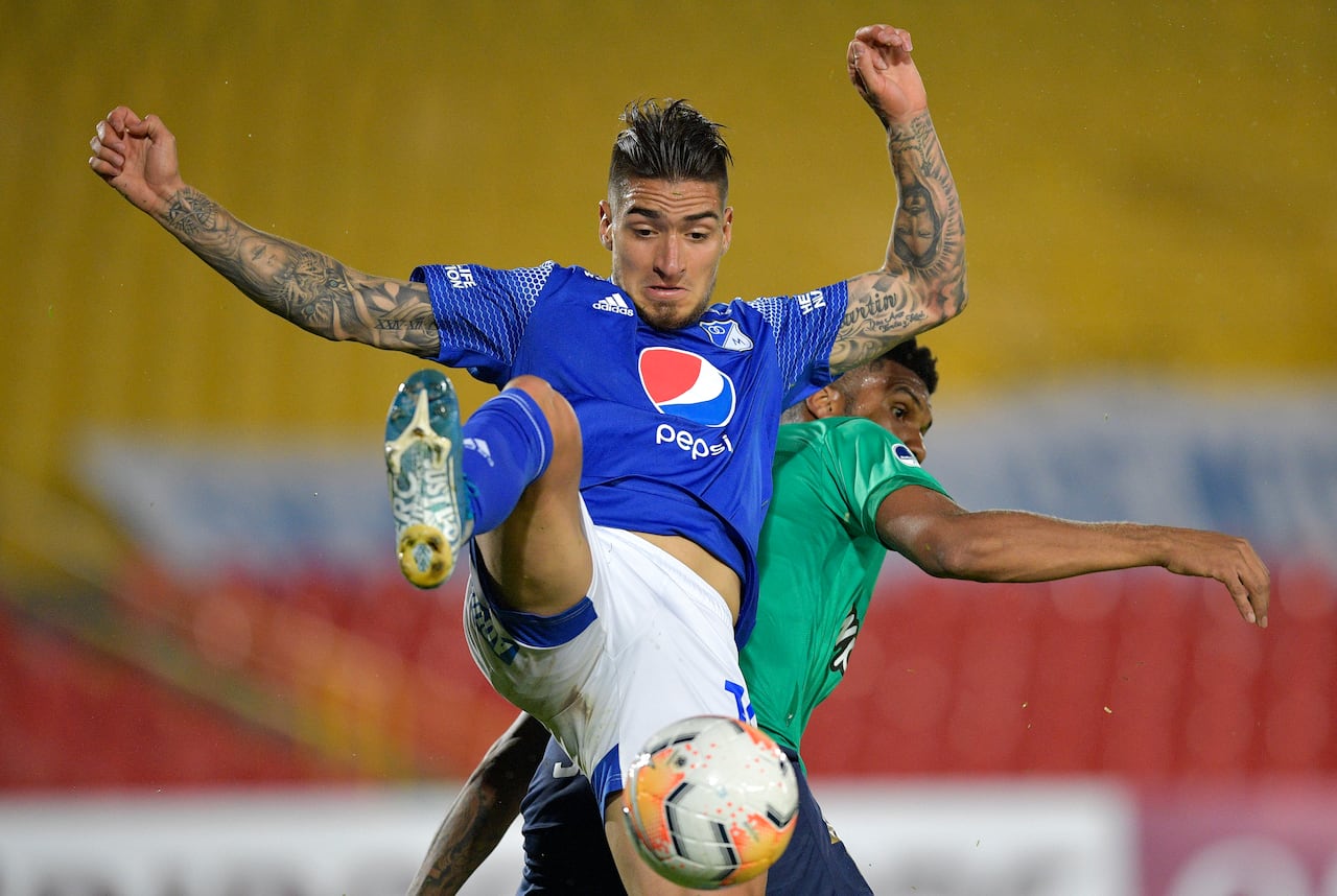 Cristian Arango cuando vestía los colores de Millonarios.