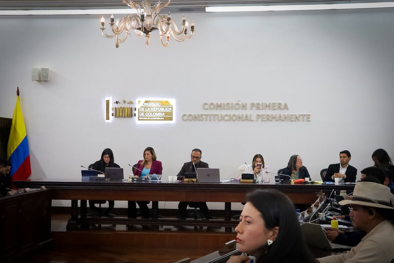Alfredo Deluque en la comisión primera