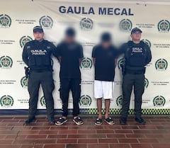 Dos hombres de nacionalidad extranjera fueron interceptados en el sector de La Cascada mientras pretendían cobrar 100 millones de pesos, producto de intimidaciones grabadas en video contra un comerciante