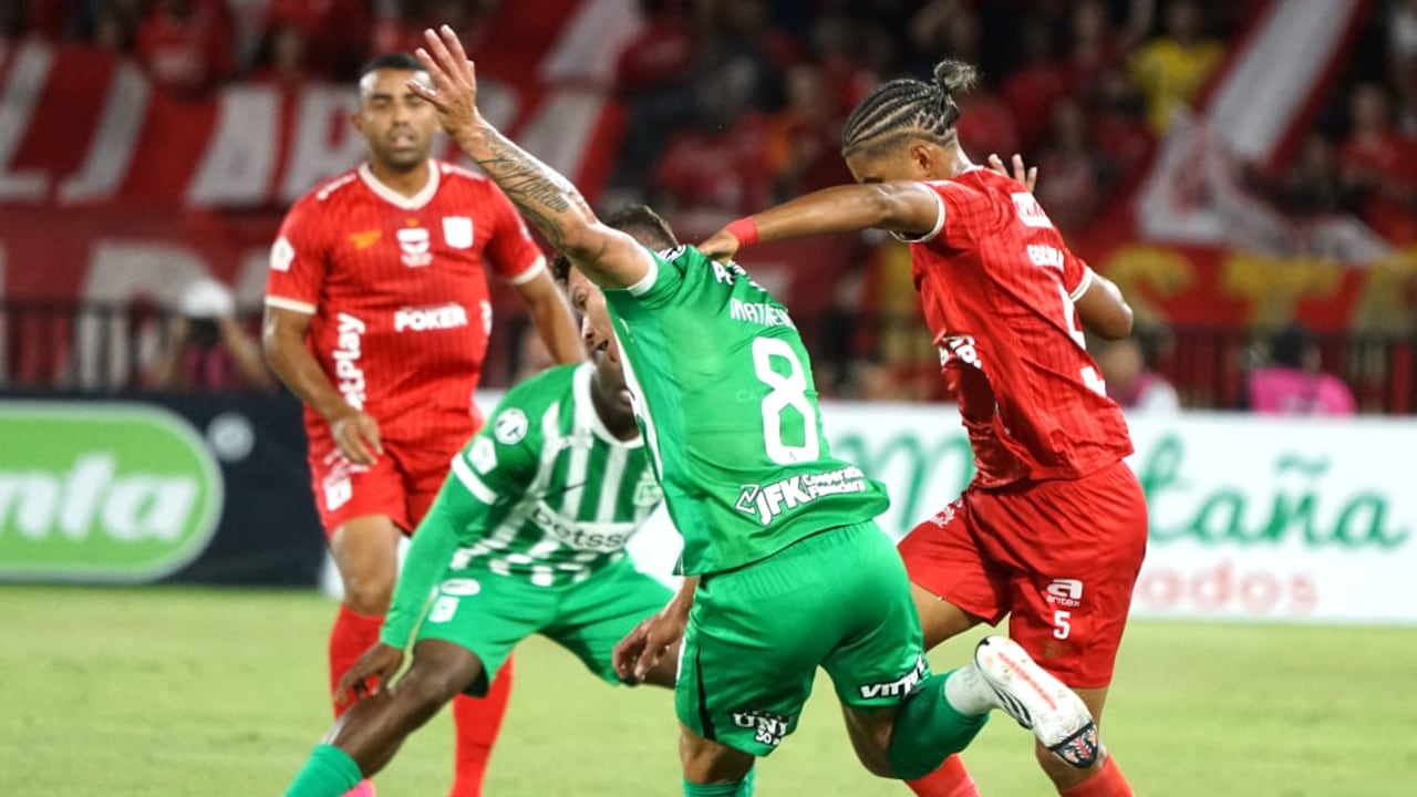 Imagen del partido entre América de Cali y Atlético Nacional por la fecha 4 del segundo de la Liga Colombiana 2026.