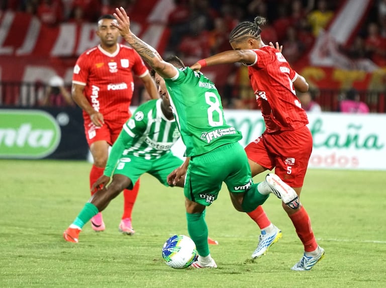 Imagen del partido entre América de Cali y Atlético Nacional por la fecha 4 del segundo de la Liga Colombiana 2026.