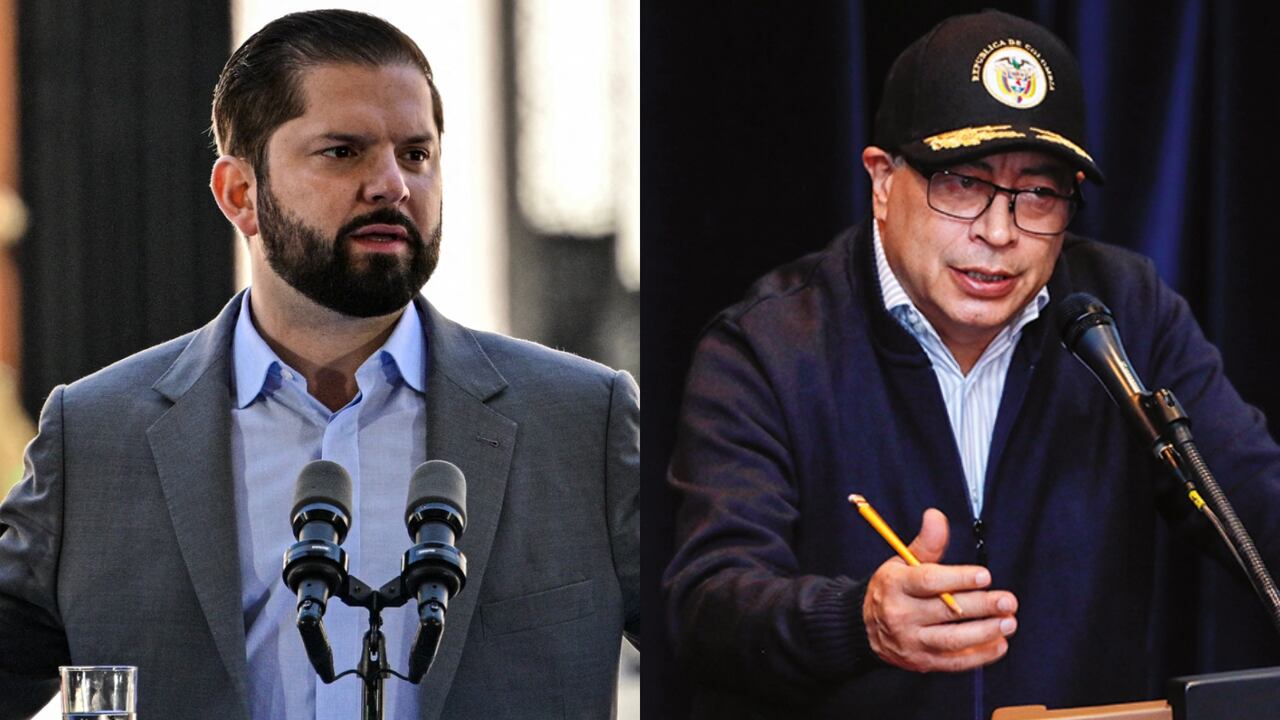 Gabriel Boric y Gustavo Petro.