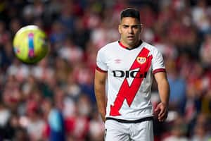 Radamel Falcao en el Rayo Vallecano.