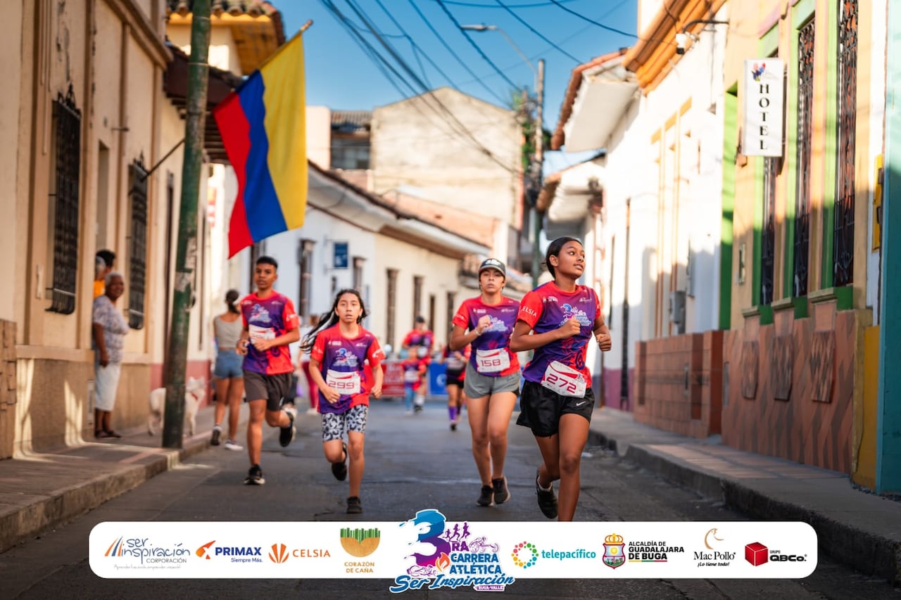 La tercera edición de la Carrera Atlética Ser Inspiración 2025 pasó por varias calles del municipio de Buga.