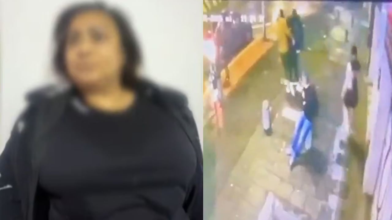 Cámaras de seguridad captaron el momento en que Yulixa Toloza fue retirada del centro estético por dos hombres en el sur de Bogotá.