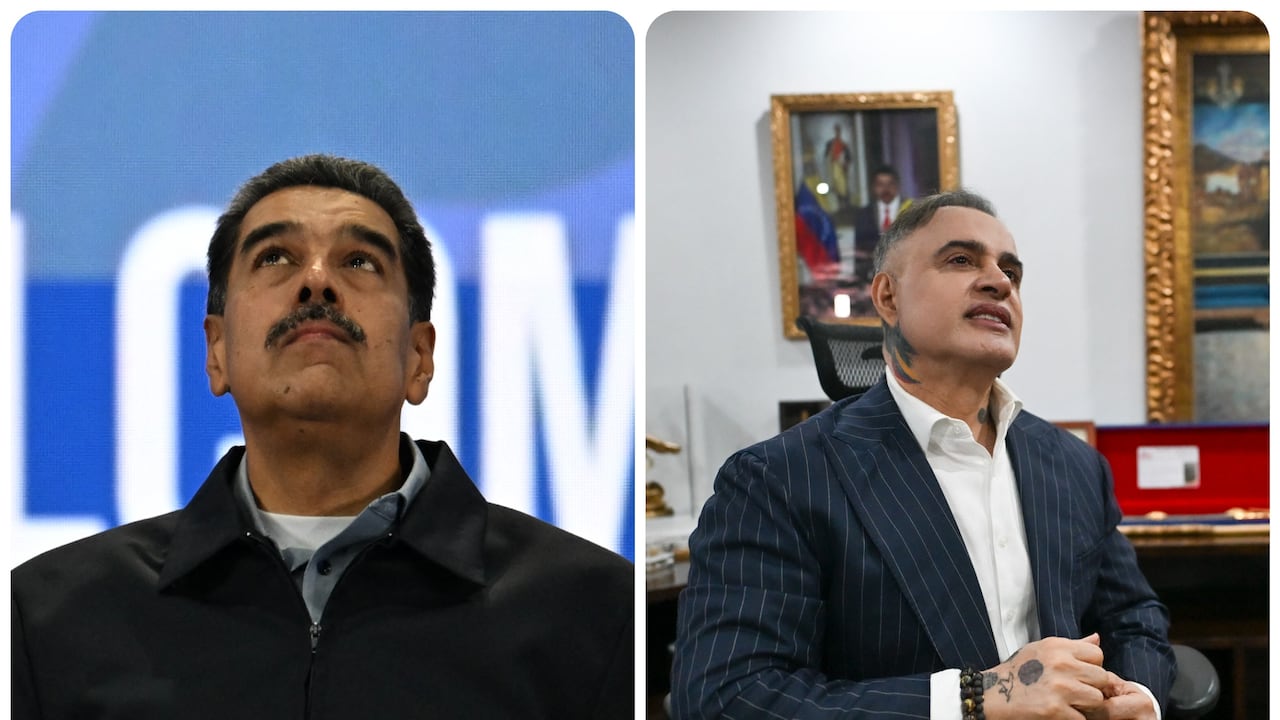 Nicolás Maduro y Tarek William Saab