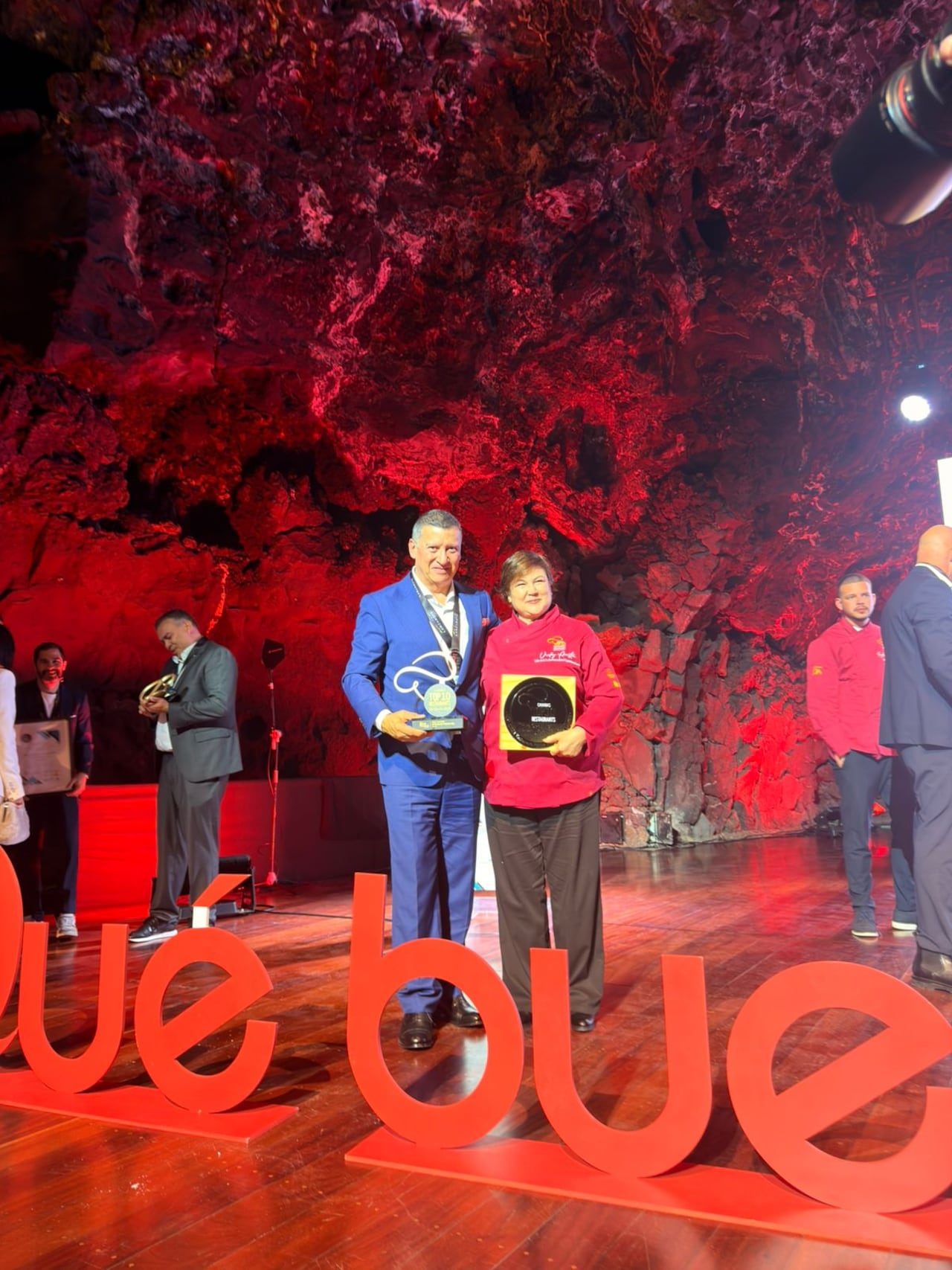 Vicky Acosta recibió el reconocimiento internacional en Lanzarote, España.